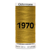 Gutermann jeans - denim naaigaren | 100m | 1970 goud naaigaren GM - DEMIN - 1970 4029394471988
